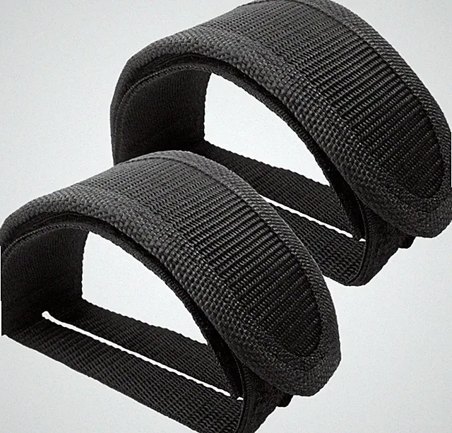 1 Pair Bike Pedal Strap Toe Clips Straps Tape Adjustable Anti-Slip Double Adhesi