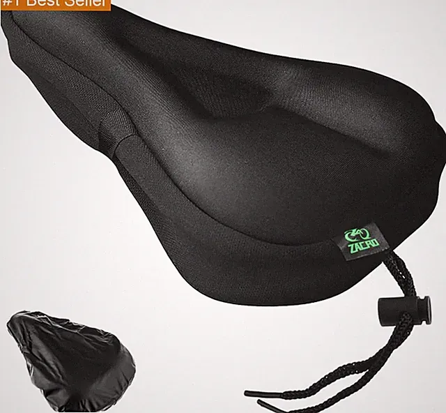 Bike Seat Cushion - Gel Padded Bike Seat Cover for Men Women Comfort, Extra Soft