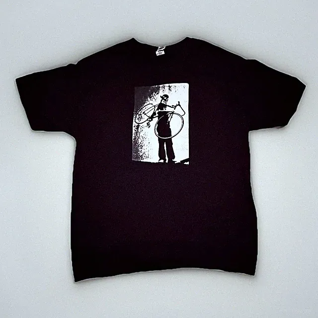 Bike to the Death Cycling Culture Skull Graphic T Shirt Black L Fixed Gear Vtg
