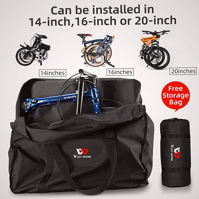 Bike Transport Carry Bag 14-20 Inch Folding Bicycle Storage Bag Travel Bag
