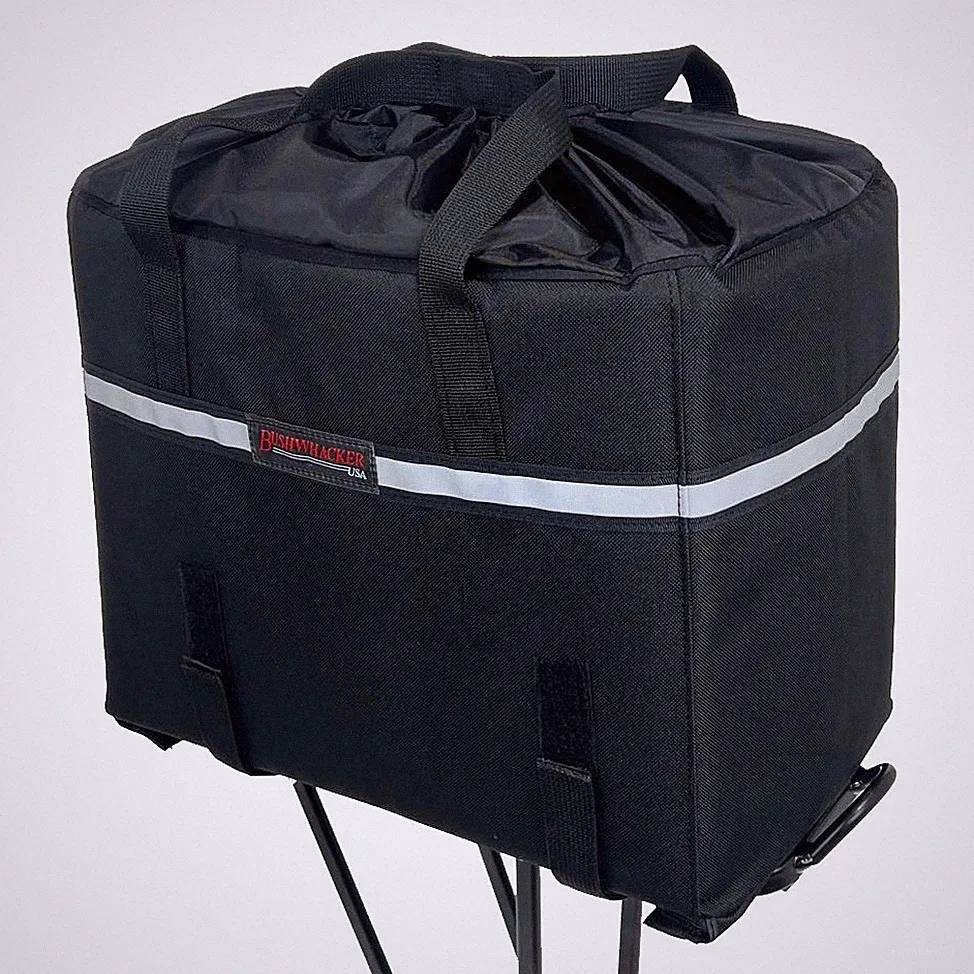 Bushwhacker Grocery Tote for Bike Rack Padded Insulated Bicycle Rear Bag Trunk