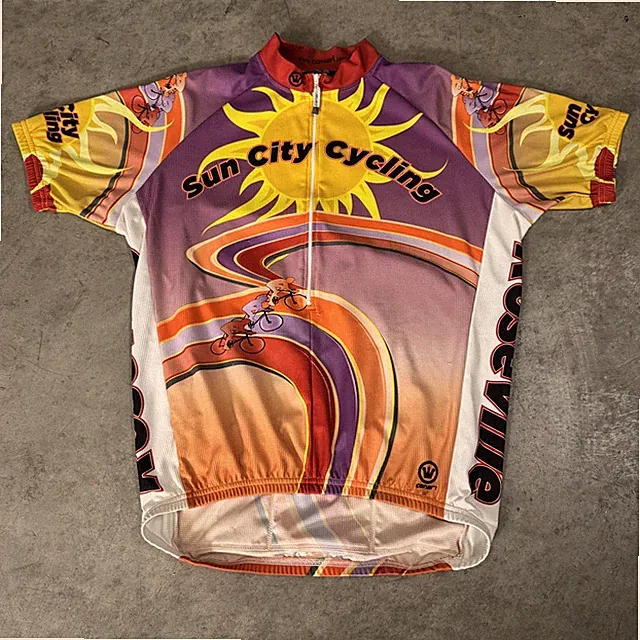 Canari Cycling Performance Men's Shirt Size Large Colorful Sun City Roseville