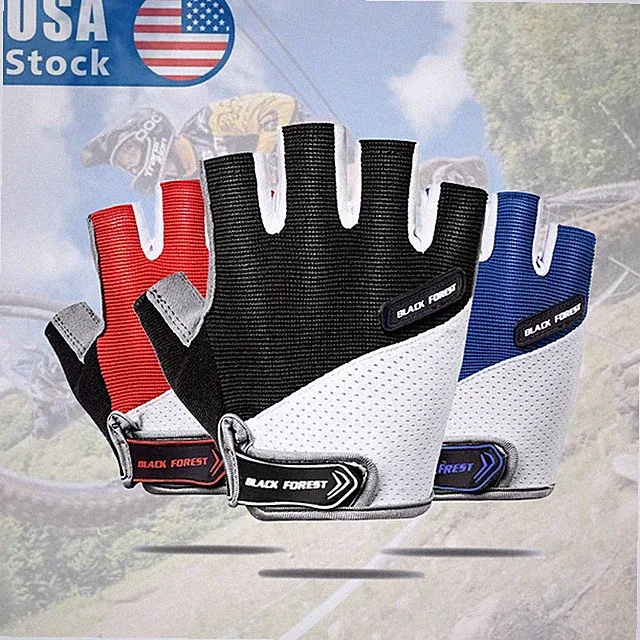 Cycling Bike Gloves Half Finger MTB XC Gravel Sports Gel Pad Gloves for Cycling