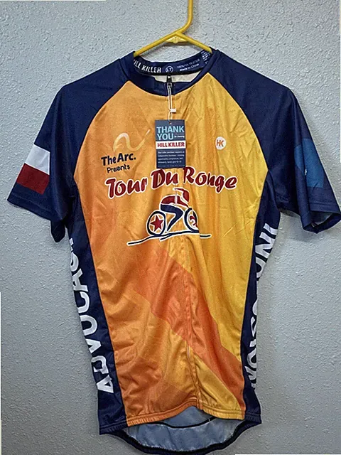 Cycling Short Sleeve Tour Du Rouge Jersey Hill Killer Men's Large Tall NWT