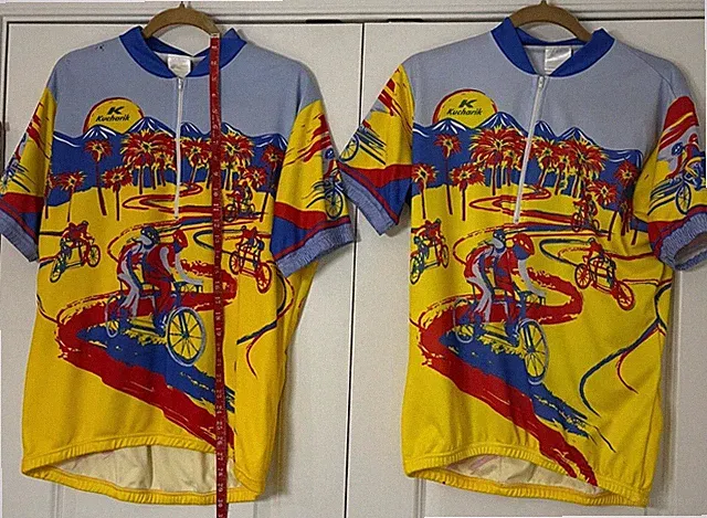 Kucharik tandem cycle jerseys LG and XXL Unisex