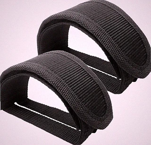 Medsuo 1 Pair Bike Pedal Strap Toe Clips Straps Tape Adjustable Anti-Slip Double