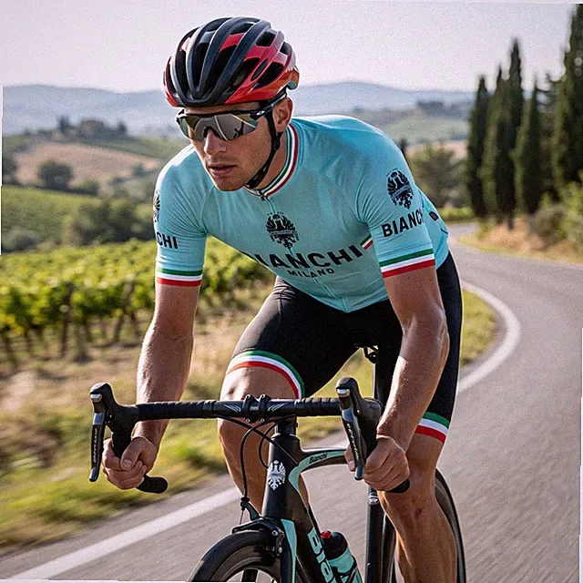 Mens Pro Team Cycling Jersey Short Sleeve Road Bike Shirt Quick Dry Top