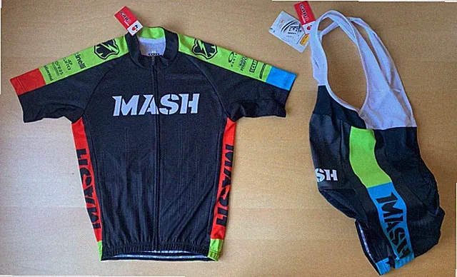 NEW! Mash SF Cycling Kit Team BNWT Mens S Jersey Fixed Gear Cyclocross frame