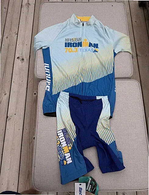 NEW Santini Triathlon Kit - Men’s Large 2pc Cycling Jersey & Padded Shorts Set