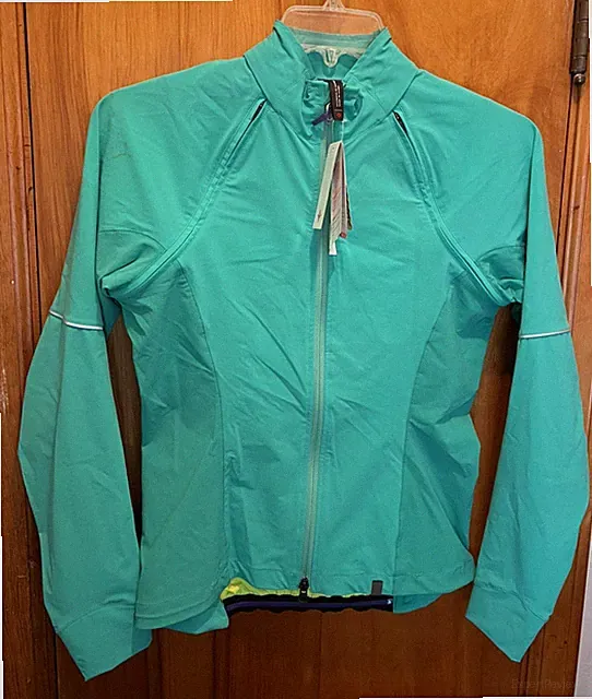 NWT Women's Specialized Deflect Hybrid Bike Jacket Em Green Sz SM, Reflective
