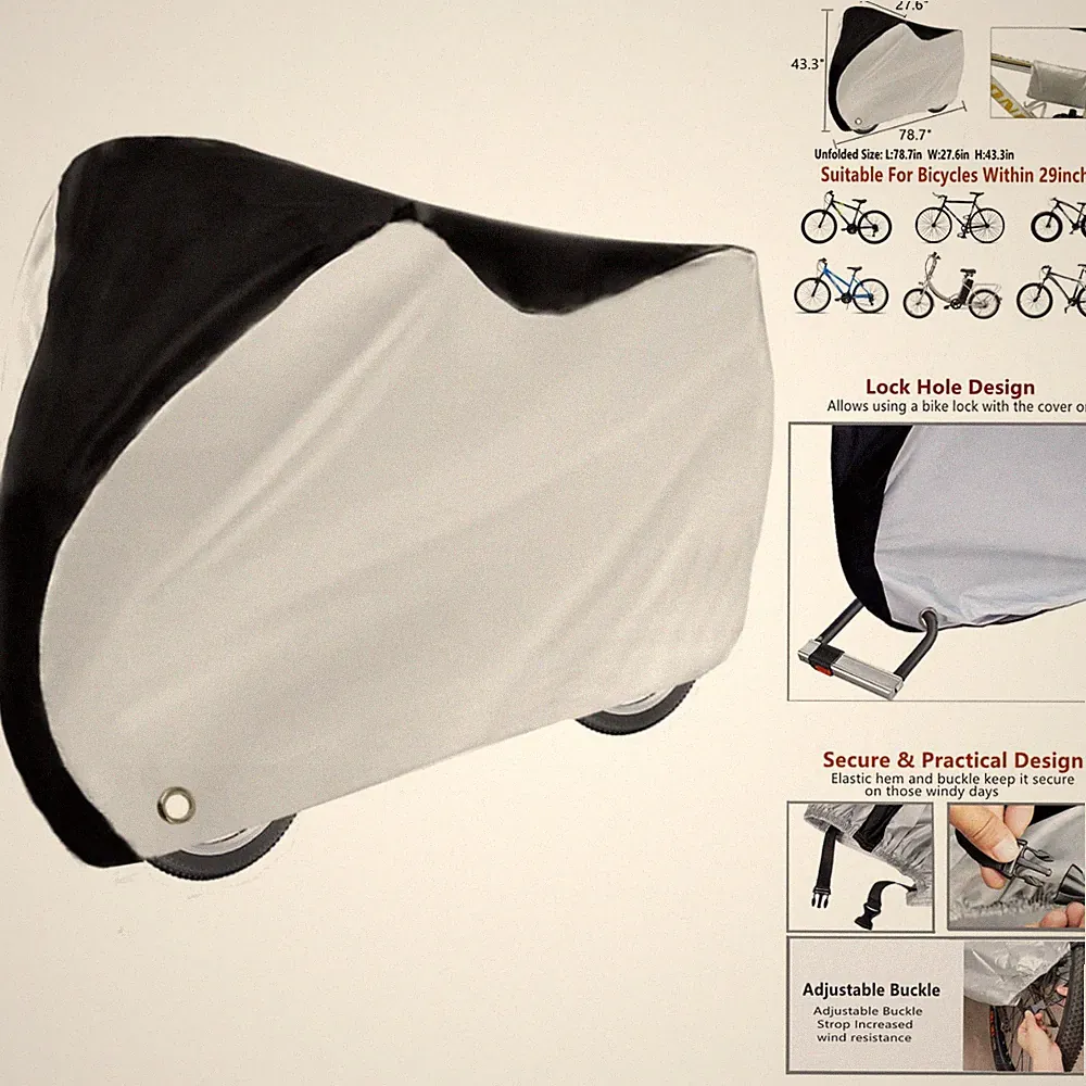 Outdoor Bicycle Cover Waterproof Sun UV Protection Mountain Road Electric Bike