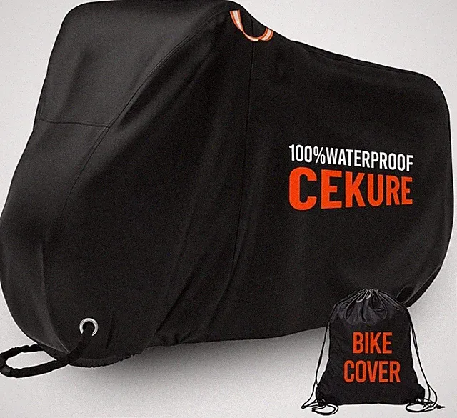 Outdoor Bike Cover Ultra WaterProof - Heavy Duty 210D Oxford Tear Resistant a...