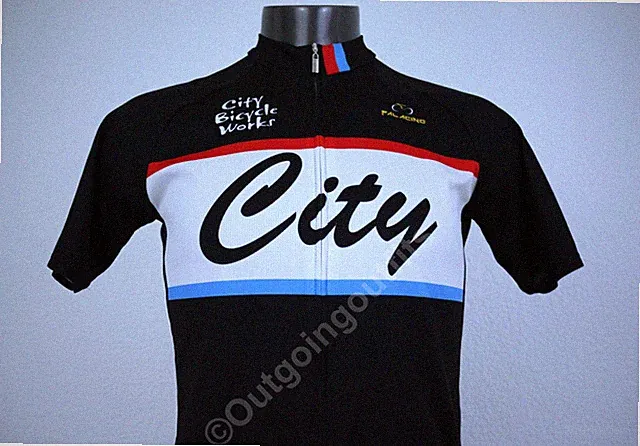 Palacino Cycling City Bicycle Works Women's Short Sleeve Jersey Size L