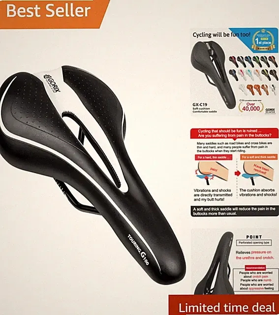 Polished Polyester Bike Saddle with Cushion & Custom Fit - All Colors Available!