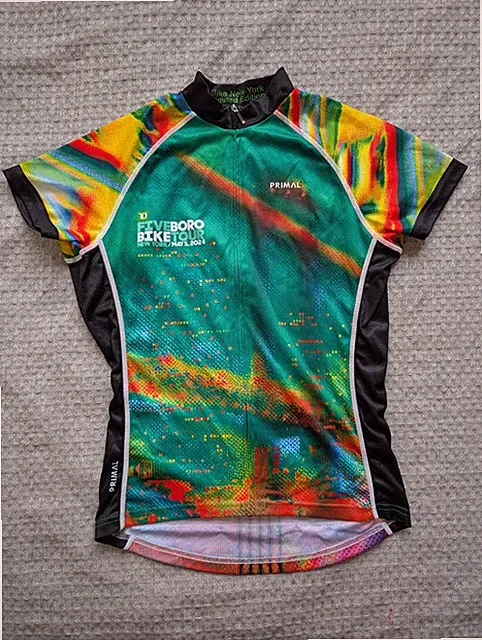 Primal Cycling Jersey Womens Small Multicolor TD Five Boro Bike Tour 2024 NYC