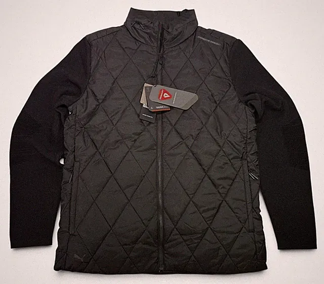 PUMA Porsche Design Hybrid Cardigan Jacket Black 625261 20 $350 Men's XL