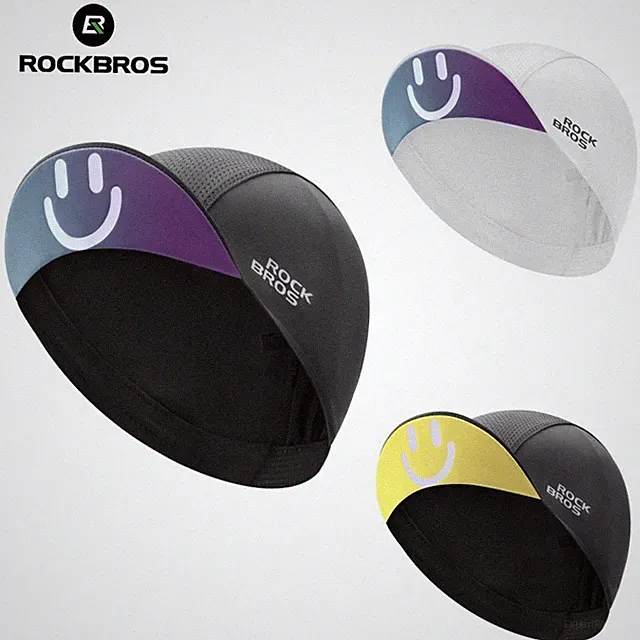 ROCKBROS Cycling Cap Cool Helmet Cap Breathable Ice Silk Bicycle Hat Quick Dry