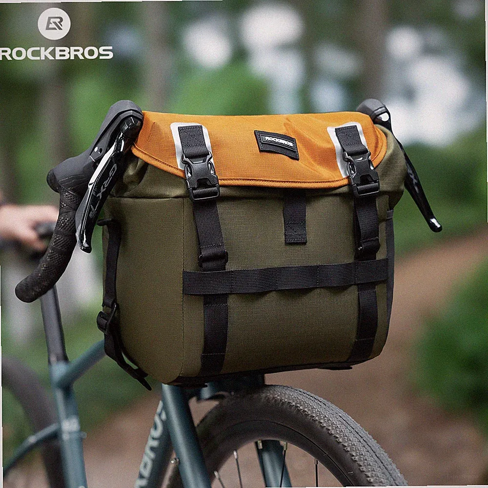 ROCKBROS Road/Gravel Bike Handlebar Front Bag Bicycle Rack Bag Waterproof 24L