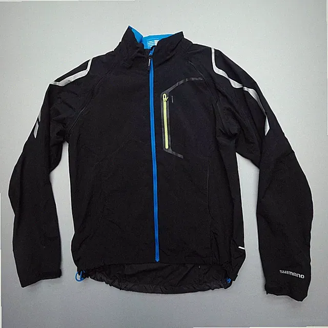 Shimano Hybrid Cycling Jacket Mens Large Zip Off Sleeves Road Biking Vented
