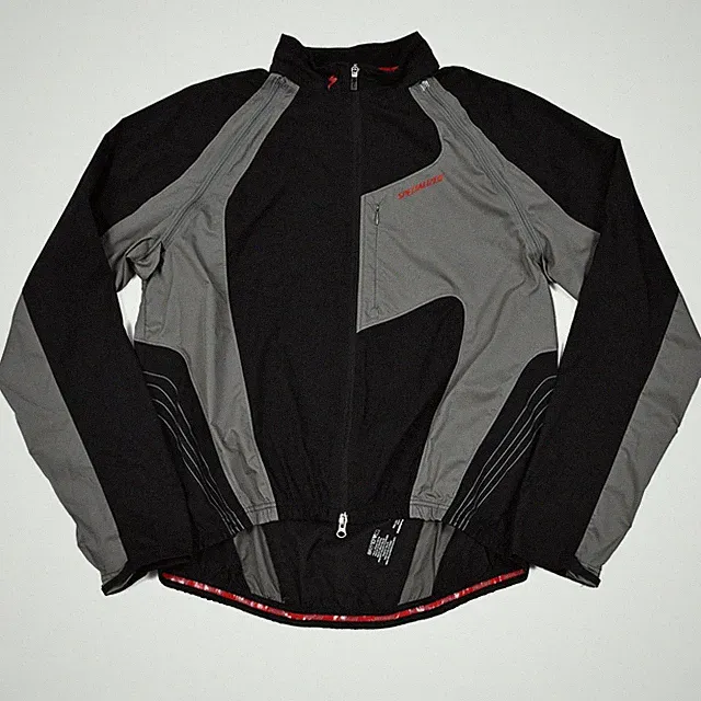 Specialized Cycling Jacket Mens XL Black Gray Deflect Hybrid Convertible Sleeves
