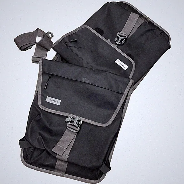 Timbuk2 Tandem Panniers Cycling Saddlebag Messenger Bag Waterproof Grey Carry