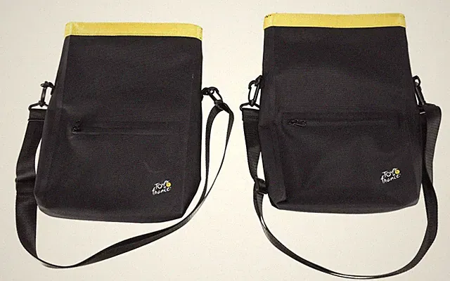Tour de France Panniers SET Official Souvenir BLACK Touring Bike Packing Gravel