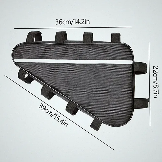 Triangle Battery Bicycle Pack Waterproof 210D Oxford Cloth Converted MTB Road Bi