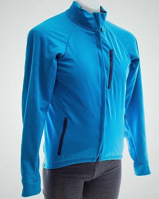 Velocio Zero HL Winter Fleece Jacket Men's MEDIUM Blue Road Gravel Cyclocross