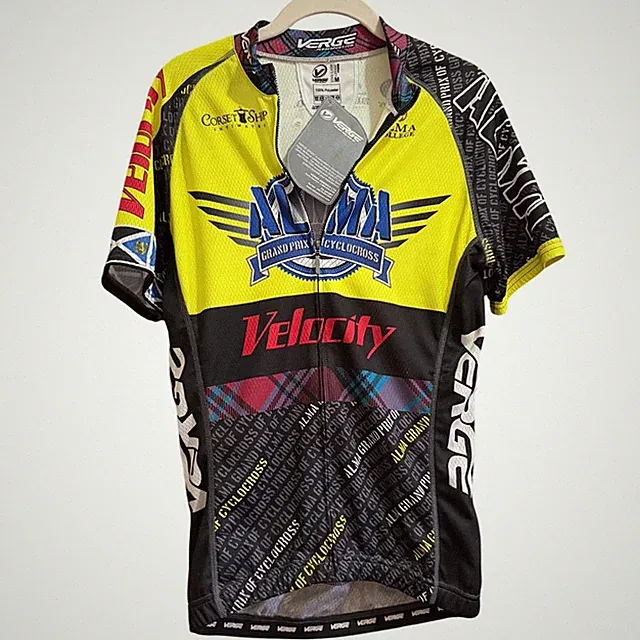 Verge Sport Alma Grand Prix Cyclocross Cycling Jersey Mens Med Yellow Velocity