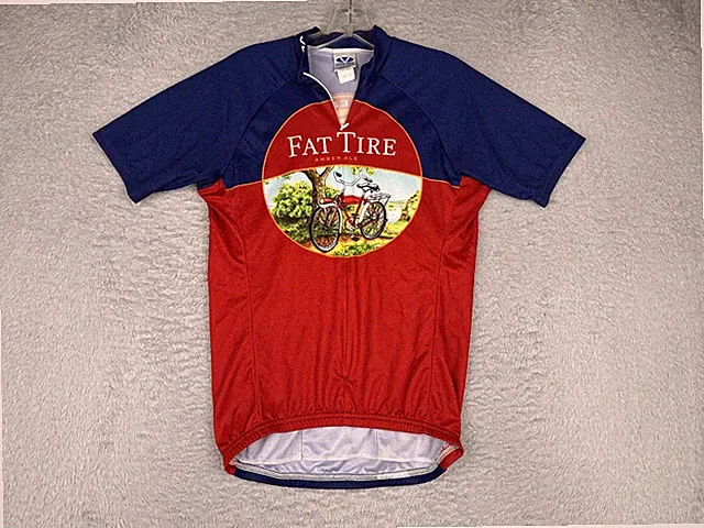 Voler Fat Tire Cycling Jersey Shirt Mens Small Red New Belgium Beer Amber Ale