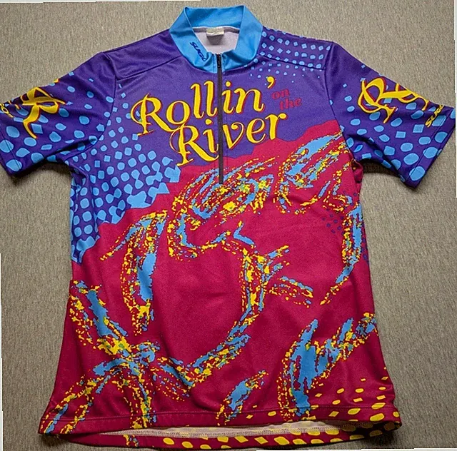 VTG Sugoi Rollin On The River Cycling Jersey Tandem Spokane WA Sz Medium