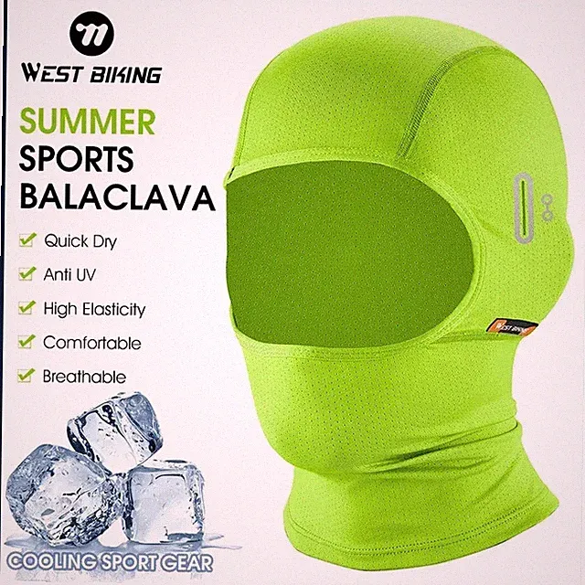 WEST BIKING Summer Motorcycle Bike Moisture-Wicking Balaclava UV Protection