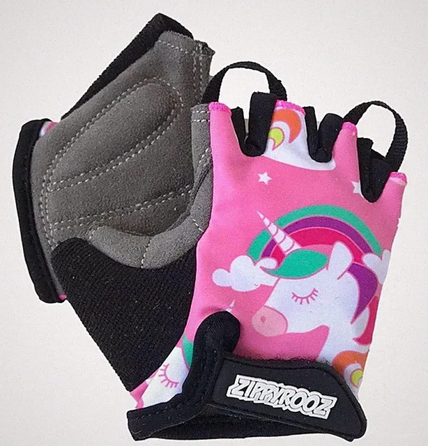 ZippyRooz Unicorn Toddler/ Little Kids Bike Glove Sport Half Finger